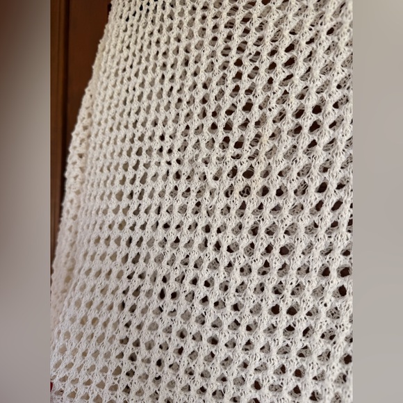 Crochet Knit Tunic Sweater - Picture 4 of 6